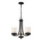 Z-Lite Willow 3 Light Chandelier, Matte Black, Inner White & Outer Clear 426-3C-MB - alternate 3